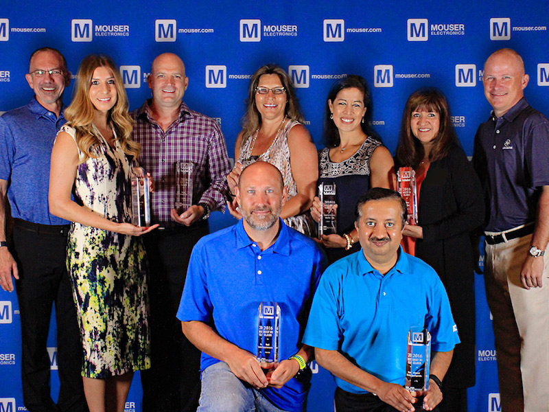 Mouser honors its 2016 Best-in-Class Award winners